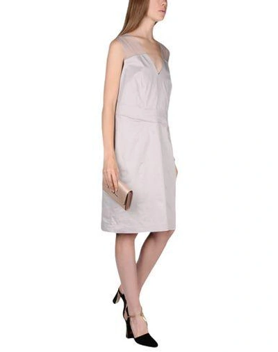 Shop Alberta Ferretti Knee-length Dresses In Dove Grey