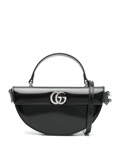 Gucci Women Halfmoon Leather Handbag