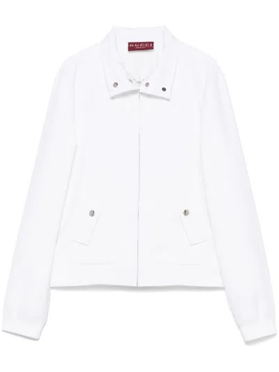 Gucci Jacquard Sweatshirt With Band Collar And Pockets
