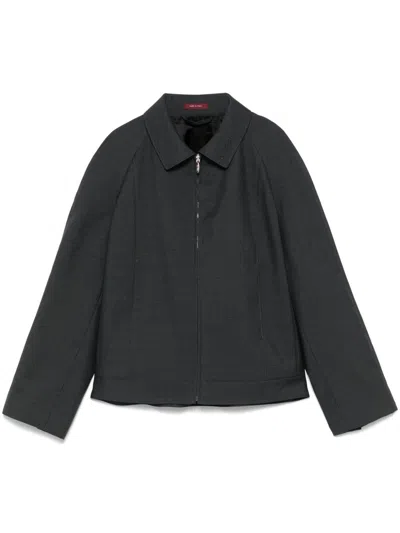 Gucci Wool Jacket With Embroidered Logo On The Collar