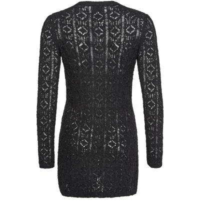 Loulou Studio Lace Stitch Dress In Black