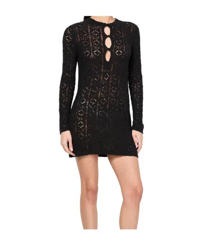 Loulou Studio Lace Stitch Dress In Black