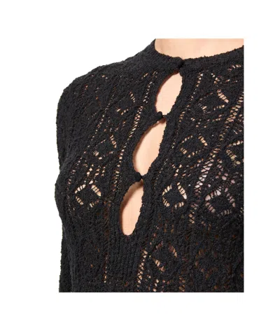 Loulou Studio Lace Stitch Dress In Black