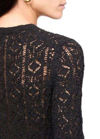 Loulou Studio Lace Stitch Dress In Black