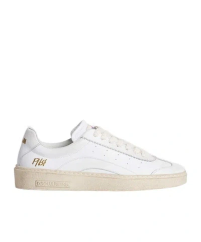 Dsquared2 Lace-up Low-top Sneakers In White