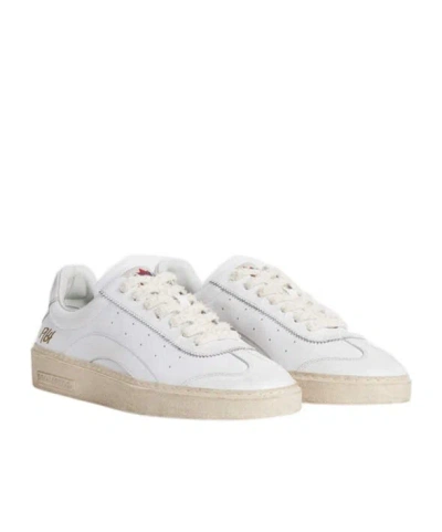 Dsquared2 Lace-up Low-top Sneakers In White