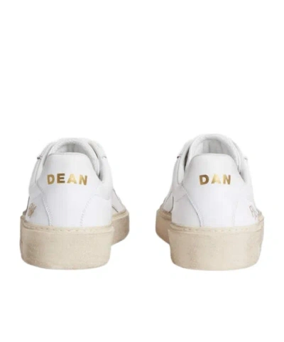 Dsquared2 Lace-up Low-top Sneakers In White