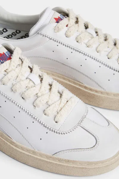 Dsquared2 Lace-up Low-top Sneakers In White