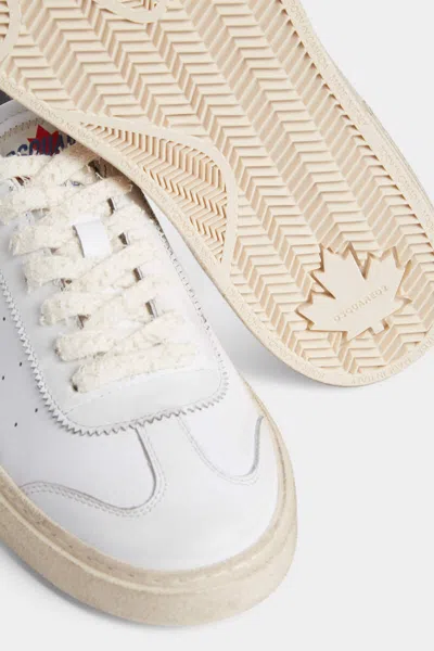 Dsquared2 Lace-up Low-top Sneakers In White