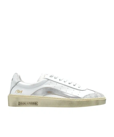 Dsquared2 Lace-up Low-top Sneakers In White