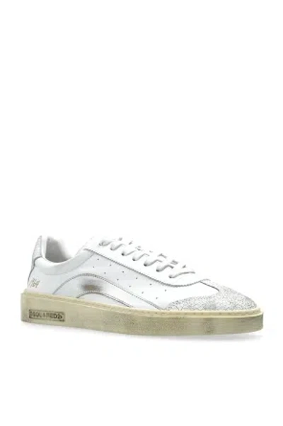 Dsquared2 Lace-up Low-top Sneakers In White