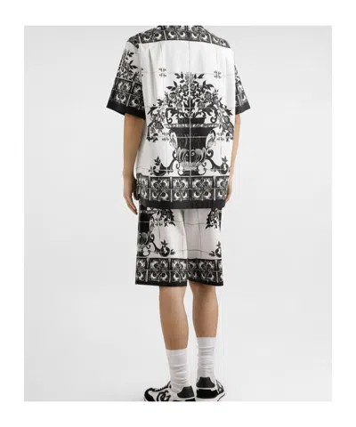 Dolce & Gabbana Majolica-print Poplin Trousers