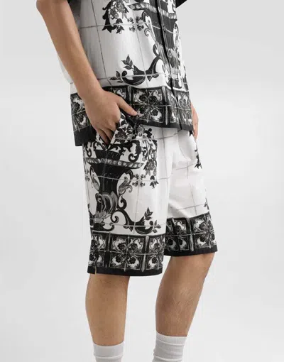 Dolce & Gabbana Majolica-print Poplin Trousers