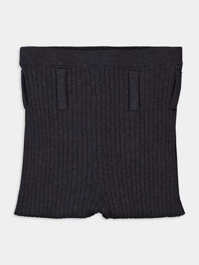 Prada Ribbed Tights In Black