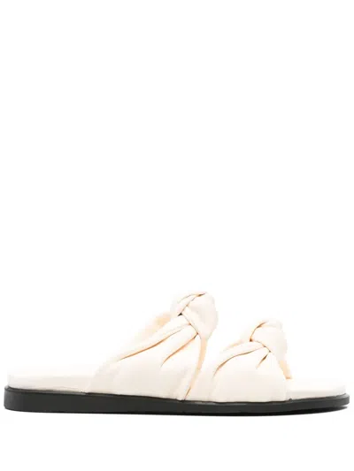 Dear Frances Tye Sandals In Lait