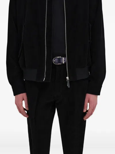 Ferragamo Reversible And Adjustable Belt In Blue