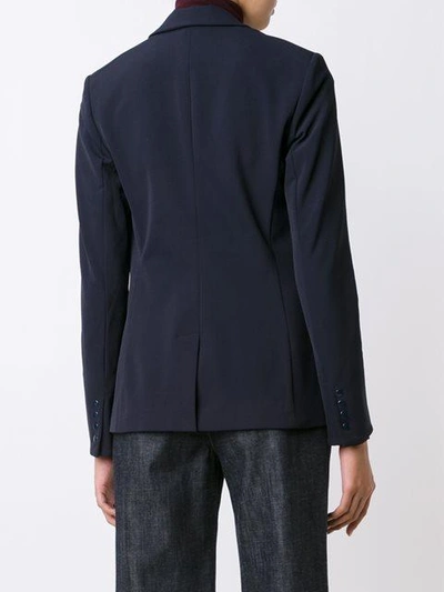 Shop Veronica Beard Zip Pocket Blazer In Blue