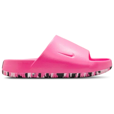 Nike Leopard-print Slides In Purple