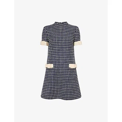 Valentino Boucle' Short Dress In Multi