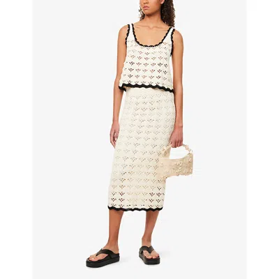 Zimmermann Rhiannon Crochet Skirt In White