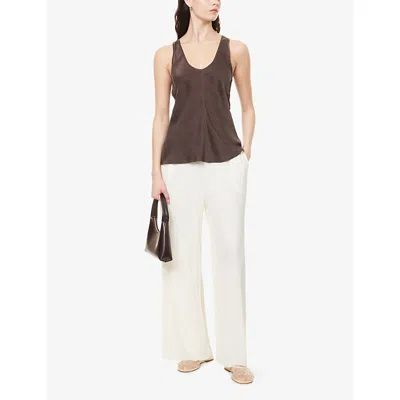 Samsoe & Samsoe Womens Samsoe Samsoe Uma Wide-leg Stretch-polyester Trousers