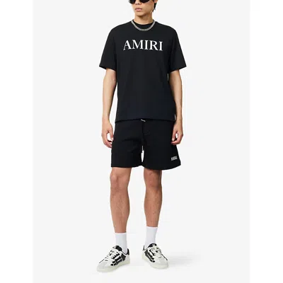 Amiri Cotton T-shirt With Logo Print In Black