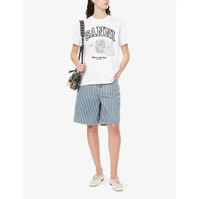 Ganni Animals White T-shirt
