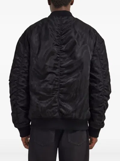 斑马纹飞行员夹克