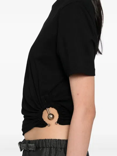 Christopher Esber Bezel Quartz Ruched Tee T-shirt