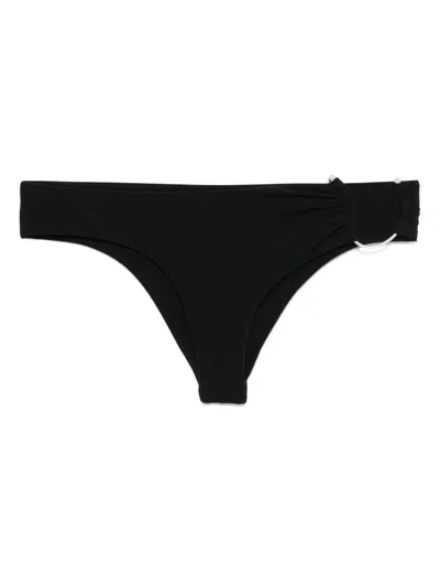 Christopher Esber Ruched Crescent Side Brief In Black In Black