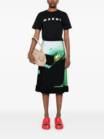 Marni Crew Neck Short Sleeves Top