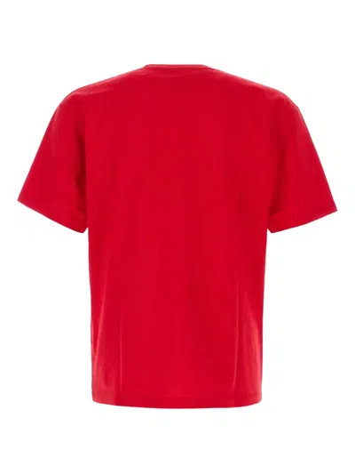 Valentino T-shirt With Chat De La Maison Print In Red