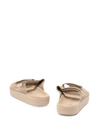 Veja Beige Chunky Platform Logo Sandals