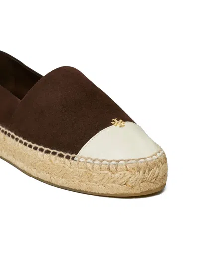 Tory Burch Suede Espadrilles In Brown