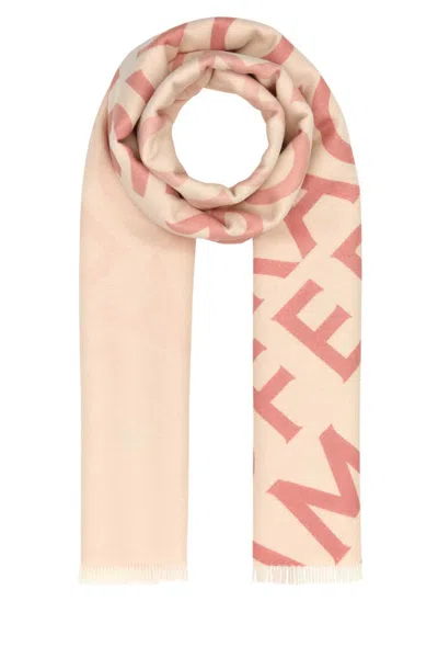 Ferragamo Embroidered Reversible Wool Blend Scarf