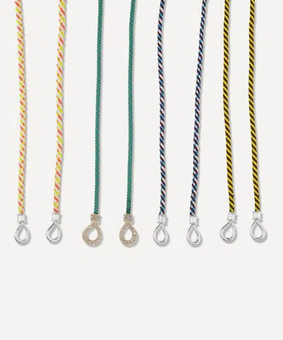 Marla Aaron Sterling Silver String Project Necklace In Multi