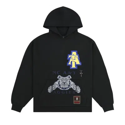 Pre-owned Cactus Jack By Travis Scott X Mitchell & Ness North Carolina A&t University Hoodie 'black'