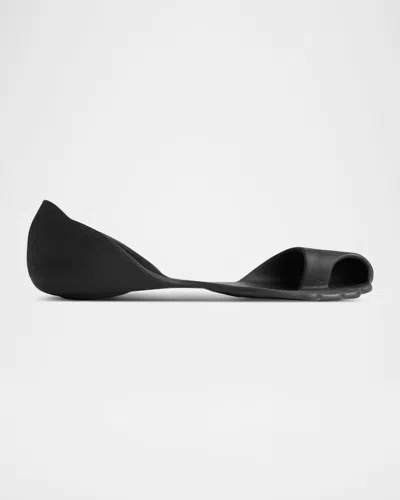 Balenciaga Anatomical Zero Rubber Slippers In Black
