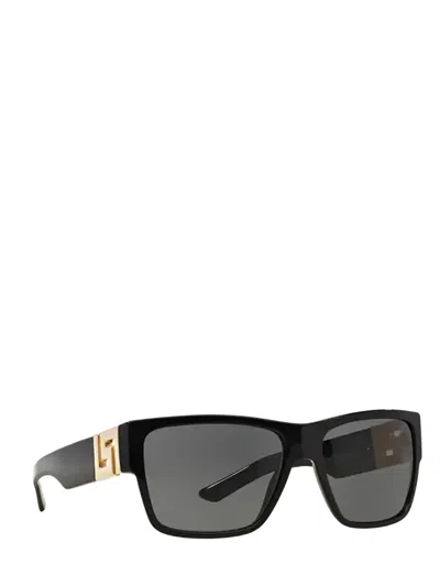 Versace Square-frame Sunglasses In Black