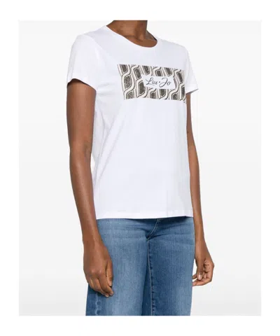 Liu •jo Crystal-embellishment T-shirt
