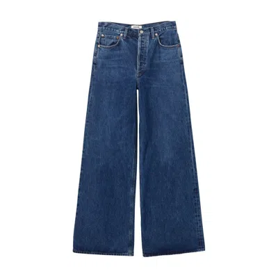 Agolde Jeans With Belt Loops In Blue