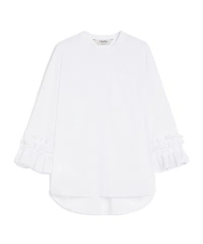 Max Mara Flared Washed Poplin Shirt