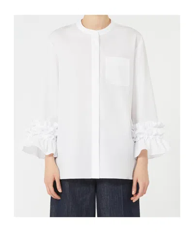 Max Mara Flared Washed Poplin Shirt