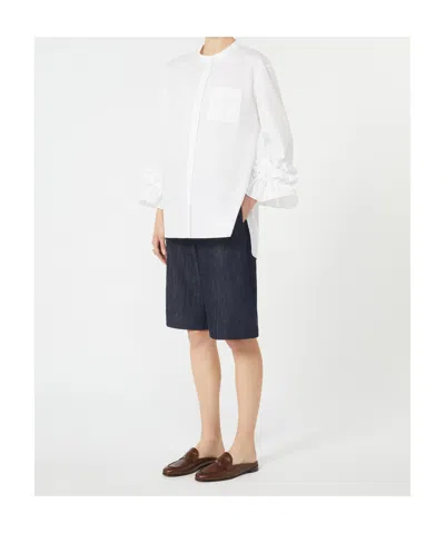 Max Mara Flared Washed Poplin Shirt