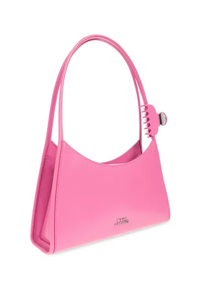Marc Jacobs The Claw Clip Shoulder Bag In Brushed Leather Color Pink