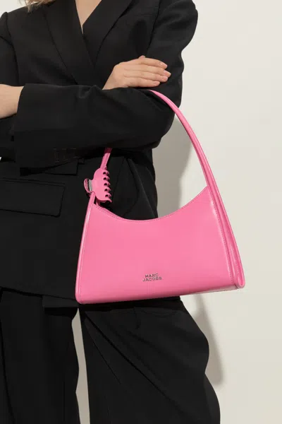 Marc Jacobs The Claw Clip Shoulder Bag In Brushed Leather Color Pink