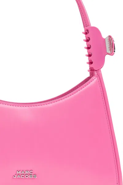 Marc Jacobs The Claw Clip Shoulder Bag In Brushed Leather Color Pink