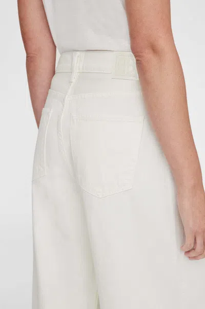 Anine Bing White Straight Leg Jeans