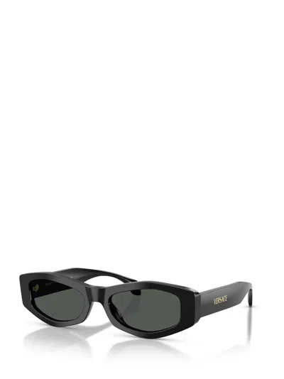 Versace 54mm Irregular Sunglasses In Black