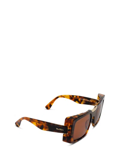 Max Mara Full Frame Sunglasses In Brown